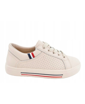 GOODIN PREMIUM DAMSKIE LEKKIE SNEAKERSY TENISÓWKI NUDE BEŻOWE R41