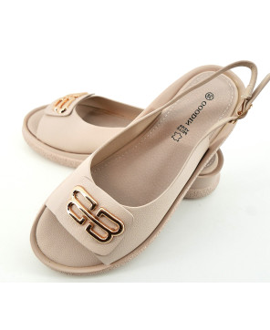 GOODIN SANDAŁY DAMSKIE BUTY LETNIE LEKKIE WYGODNE SKÓRA EKO R40