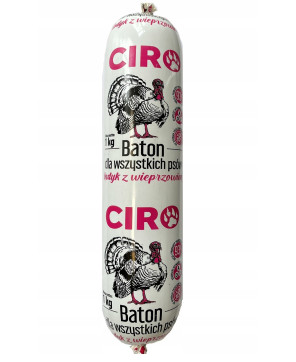 Ciro Indyk z Wieprzowiną 1kg baton Kiełbasa