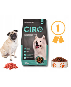 Karma sucha dla psa Ciro 10 kg wołowina wszystkie rasy Adult 30% MIĘSA
