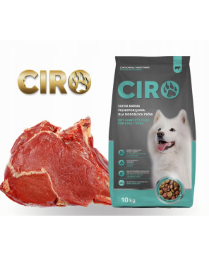 Karma sucha dla psa Ciro 10 kg wołowina wszystkie rasy Adult 30% MIĘSA