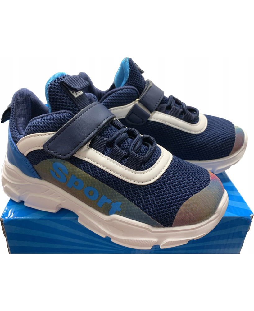 BUTY SPORTOWE DZIECIĘCE GRANATOWE LEKKIE R26