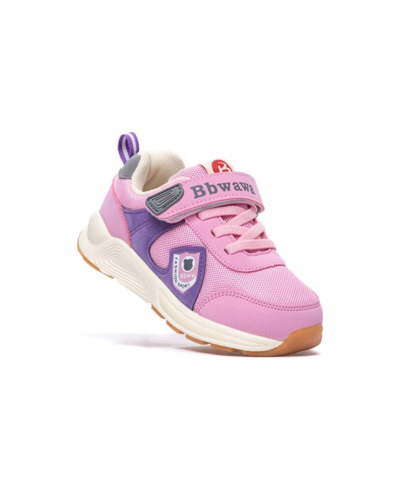Adidasy dziecięce Bbwawa różowe na rzepy r23