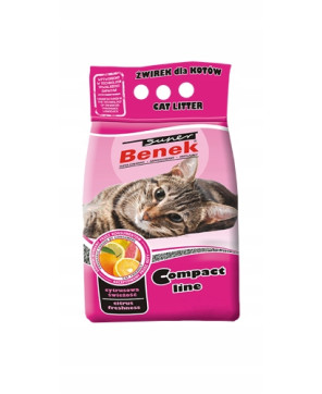 SUPER BENEK ŻWIREK COMPACT CYTRUSOWA ŚWIEŻOŚĆ 10L