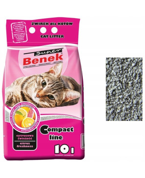 SUPER BENEK ŻWIREK COMPACT CYTRUSOWA ŚWIEŻOŚĆ 10L