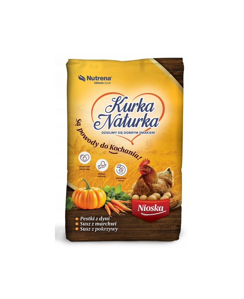 KURKA NATURKA SYPKA PASZA DLA KUR NIOSKA NUTRENA 25kg