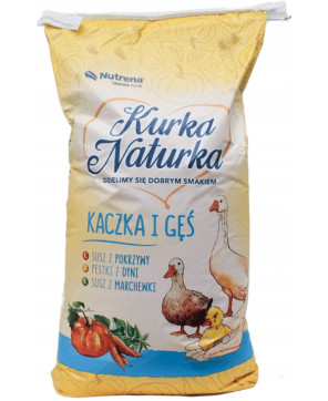 Kurka Naturka kaczka i gęś 2 pasza karma Nutrena 25 kg