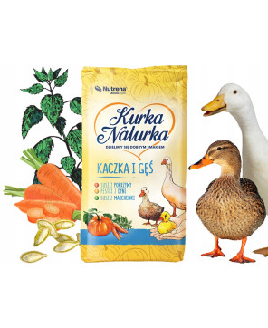 Kurka Naturka kaczka i gęś 2 pasza karma Nutrena 25 kg