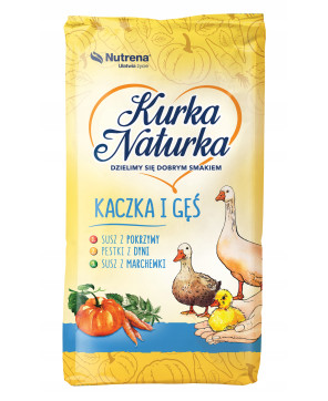 Kurka Naturka kaczka i gęś 2 pasza karma Nutrena 25 kg