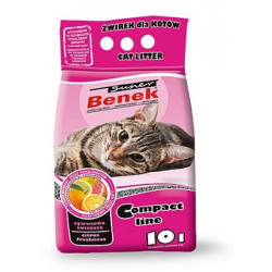 Super Benek Cytrusowa świeżość 10L Żwirek Dla Kota Compact Line
