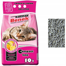 Super Benek Cytrusowa świeżość 10L Żwirek Dla Kota Compact Line