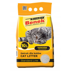 Super Benek Naturalny 10L Żwirek Dla Kota Standart Line