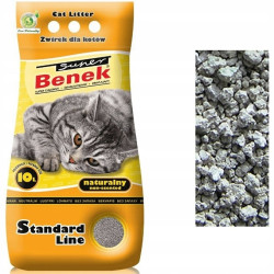 Super Benek Naturalny 10L Żwirek Dla Kota Standart Line