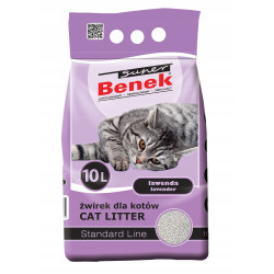 Super Benek Lawenda 10L Żwirek Dla Kota Standard Line