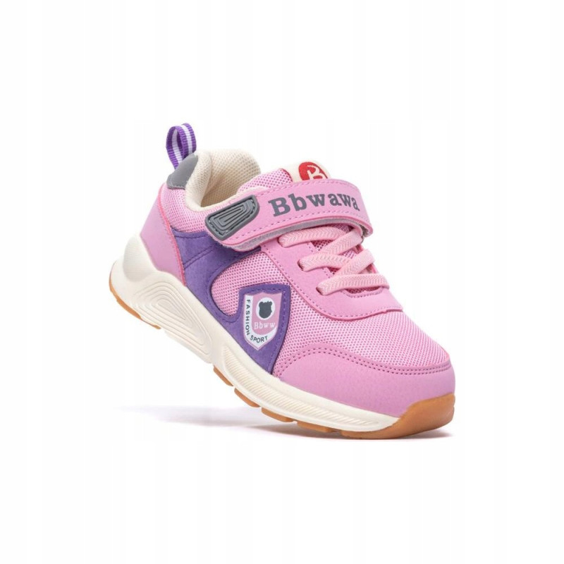 Adidasy dziecięce Bbwawa różowe na rzepy r21