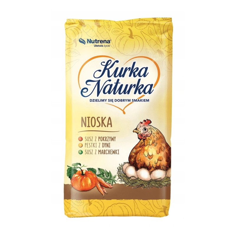 KURKA NATURKA SYPKA PASZA DLA KUR NIOSKA NUTRENA 25kg