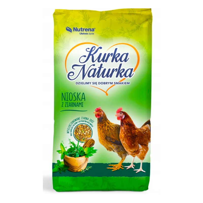 KURKA NATURKA KRUSZONKA PASZA DLA KUR NIOSKA NUTRENA 20kg